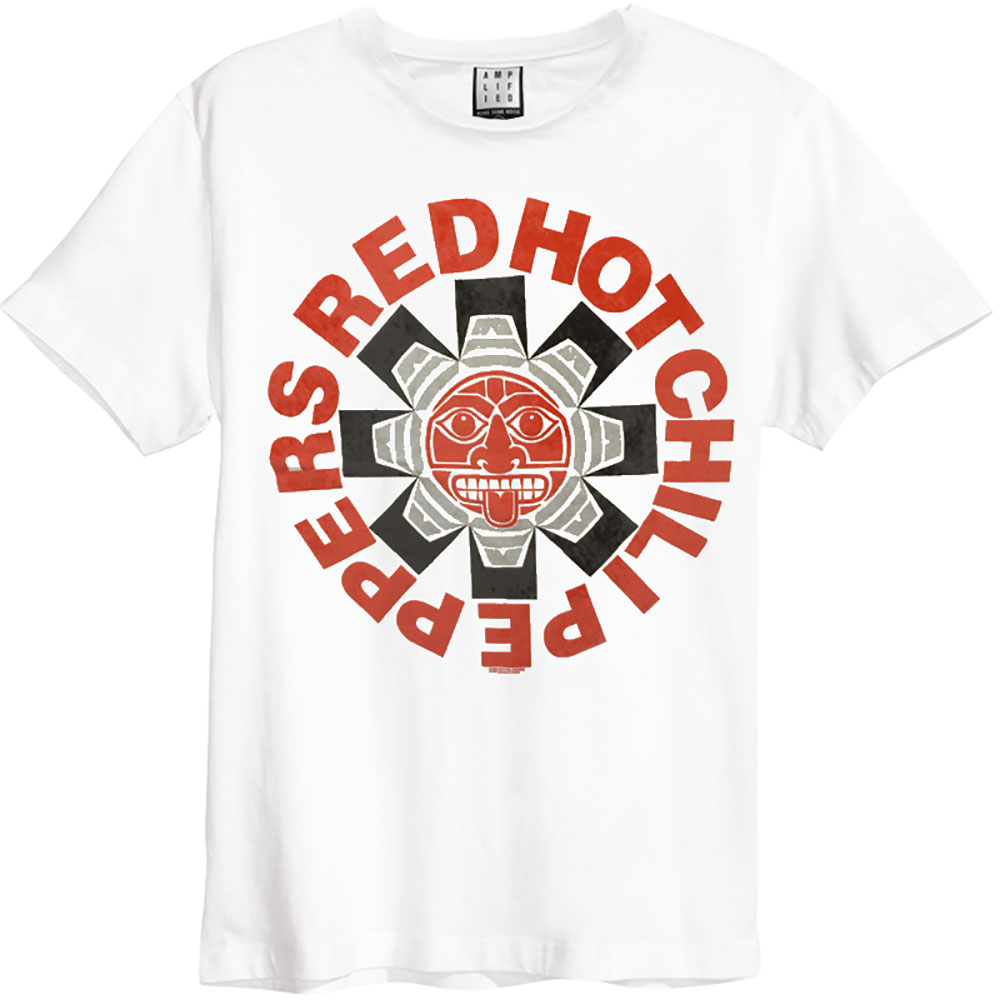 Tričko Red hot chili peppers - Aztec, Unisex,Biela,XXL