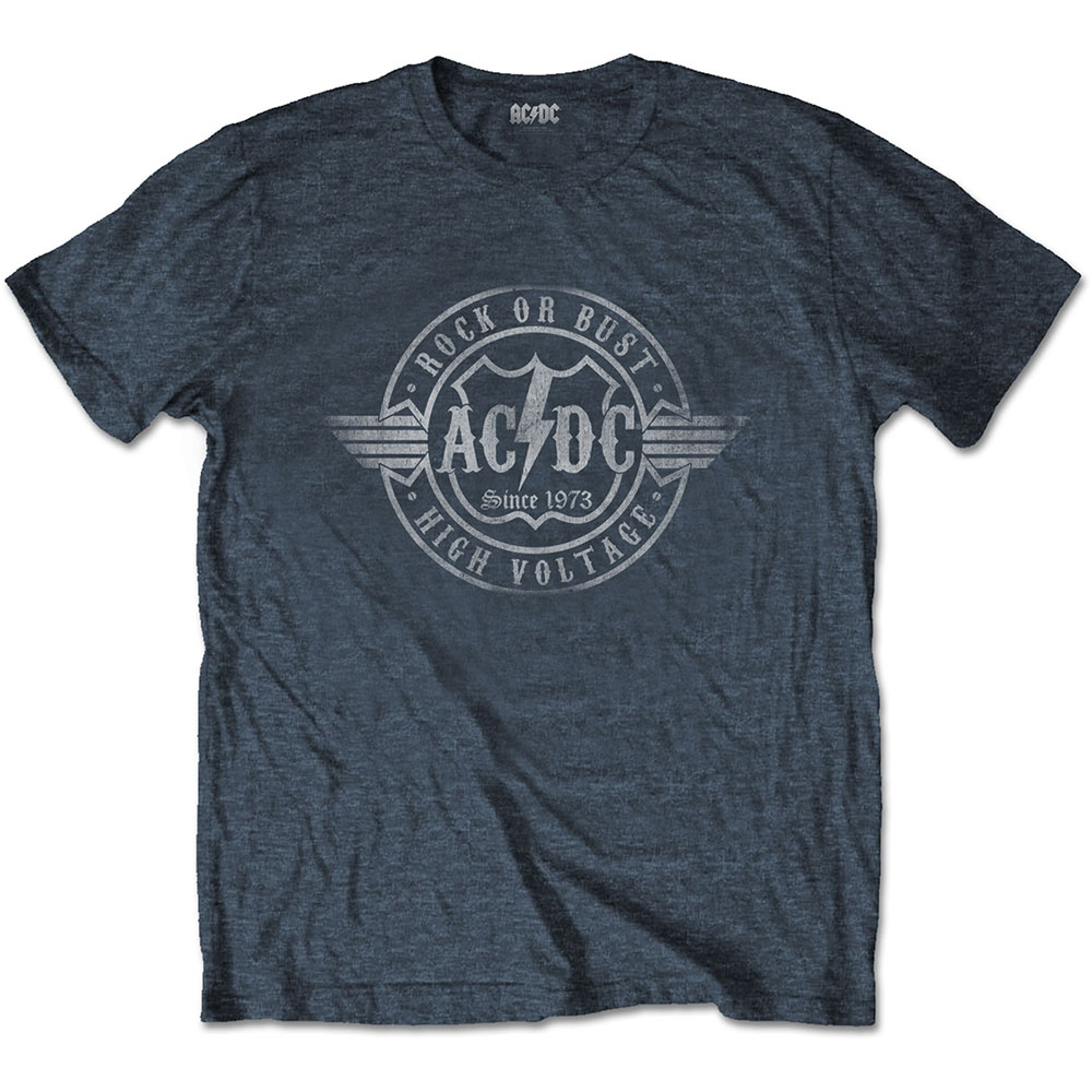 Tričko AC/DC - Rock or Bust, Unisex,Šedá,XXL