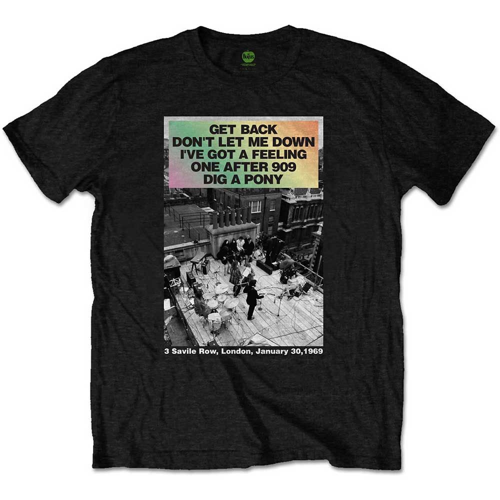 Tričko The Beatles - Rooftop Songs Gradient, Unisex,Čierna,XXL