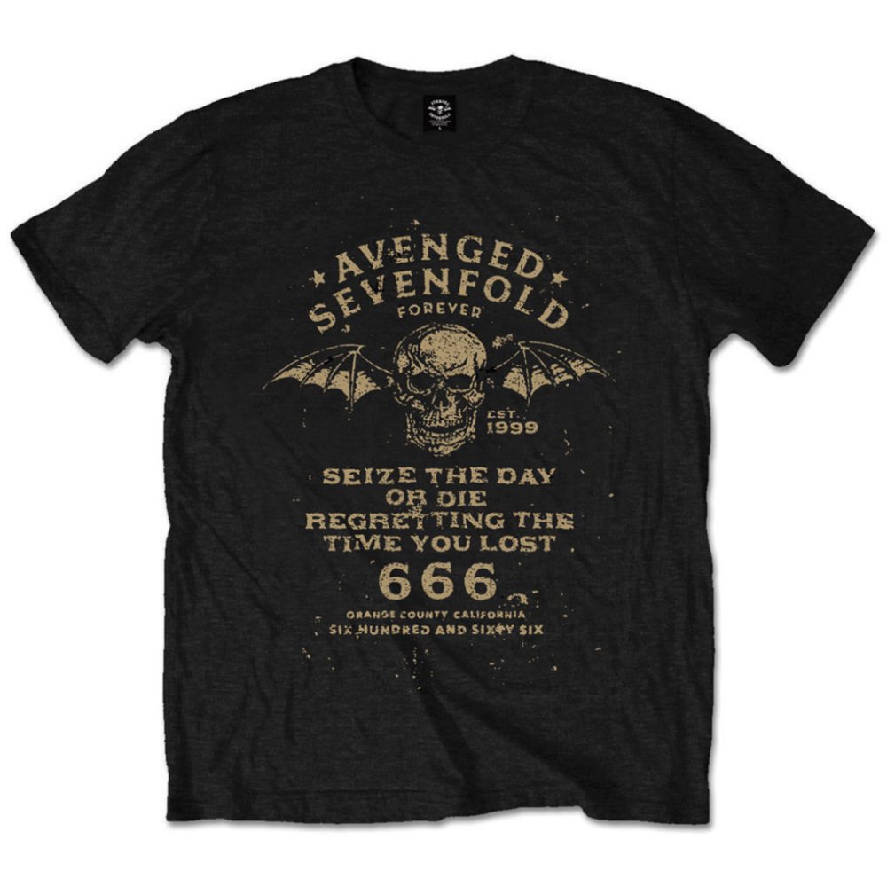Tričko Avenged Sevenfold A7X - Seize the Day, Unisex,Čierna,XXL