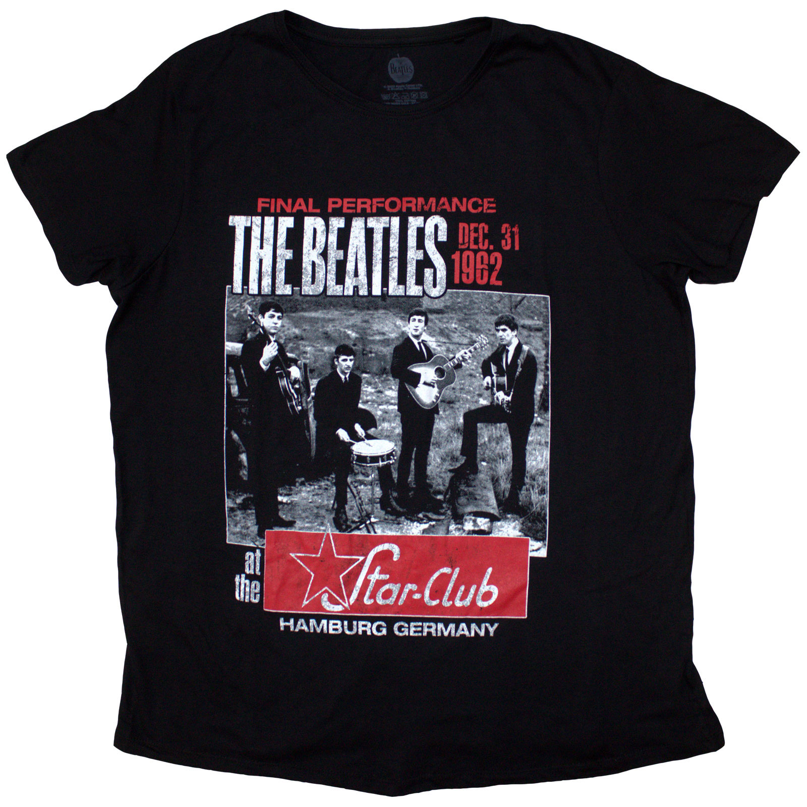 Tričko The Beatles - Star Club, Hamburg, Žena,Čierna,4XL