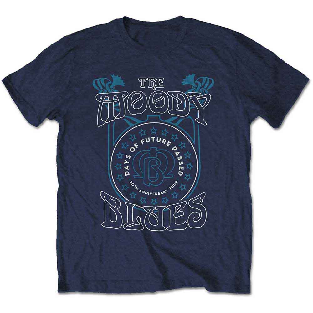 Tričko The Moody Blues - Days of Future Passed Tour, Unisex,Modrá,XXL
