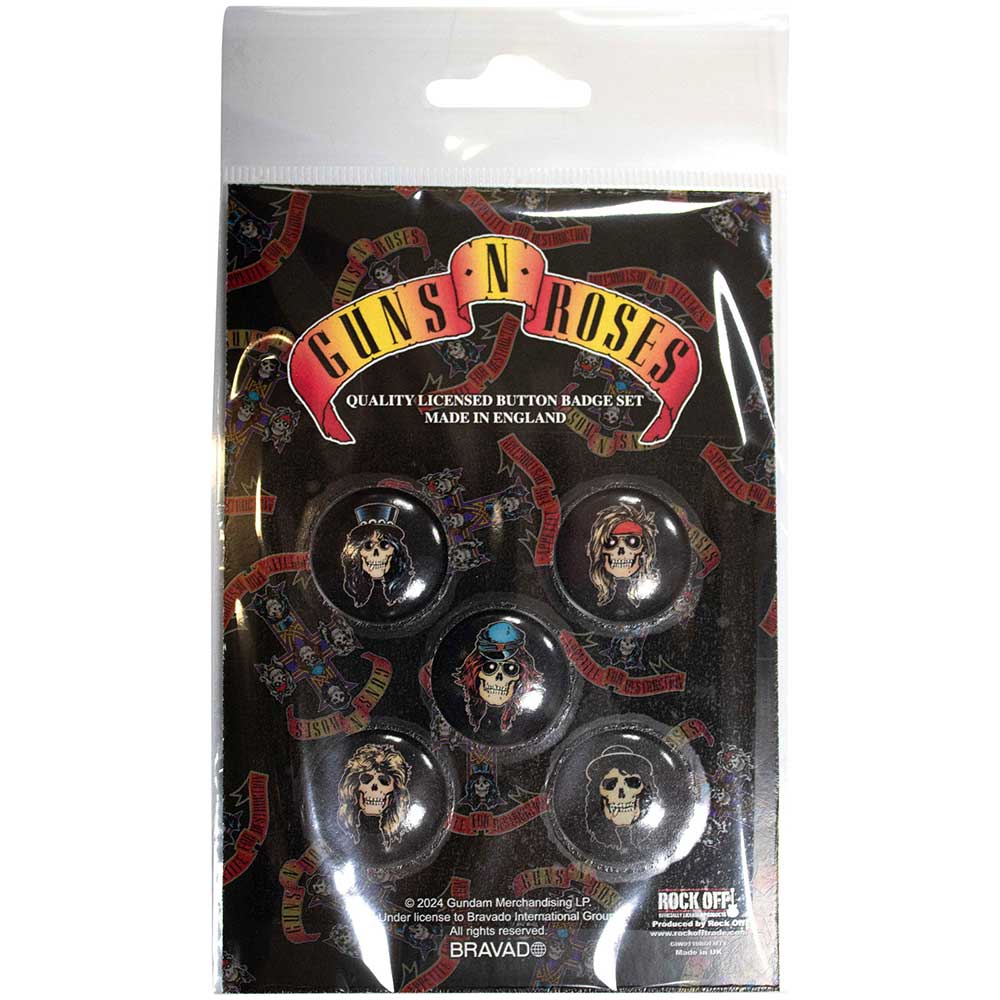 Odznak Guns N’ Roses - Appetite Skulls