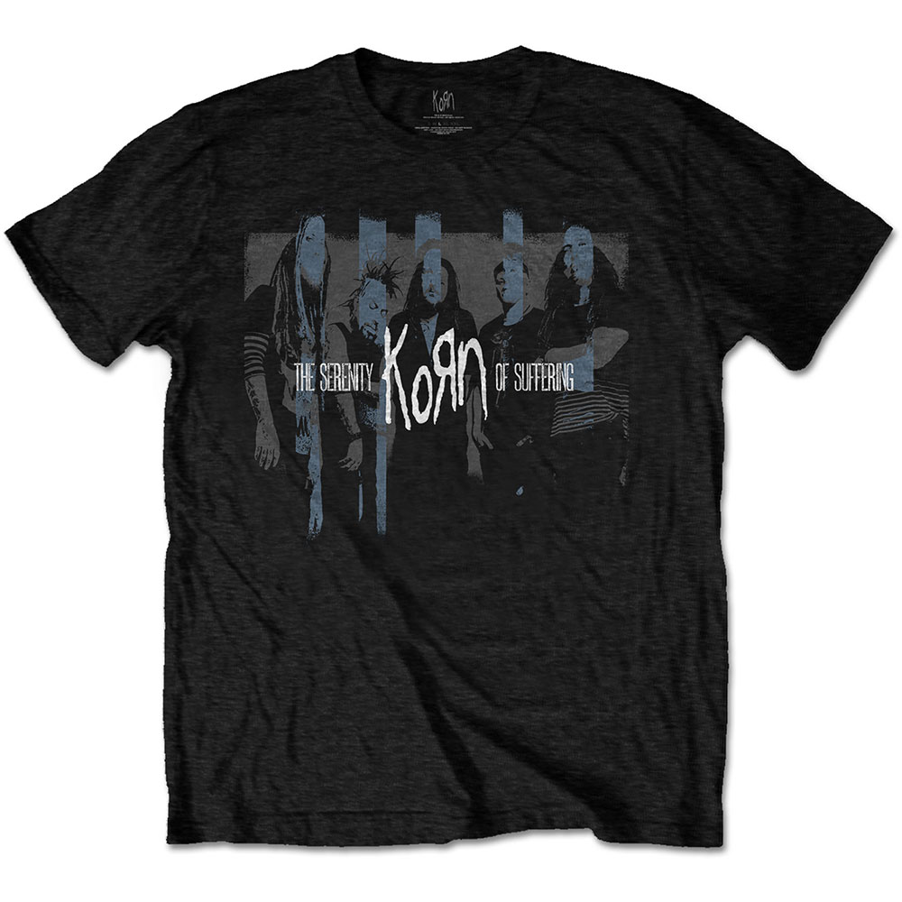 Tričko Korn - Block Photo, Unisex,Čierna,XXL