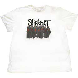 Tričko Slipknot - Choir, Unisex,Biela,5XL