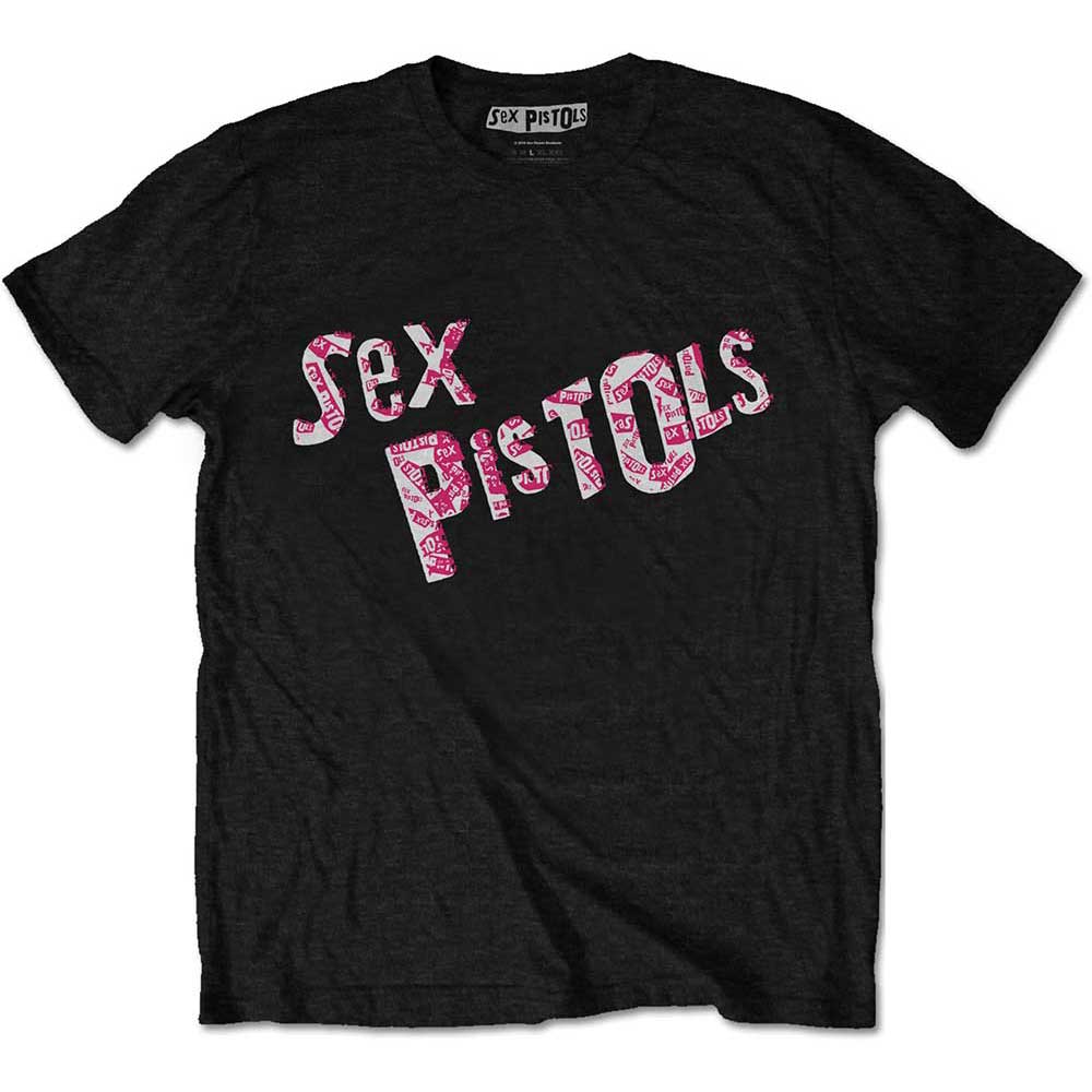 Tričko Sex Pistols - Multi-Logo, Unisex,Čierna,L