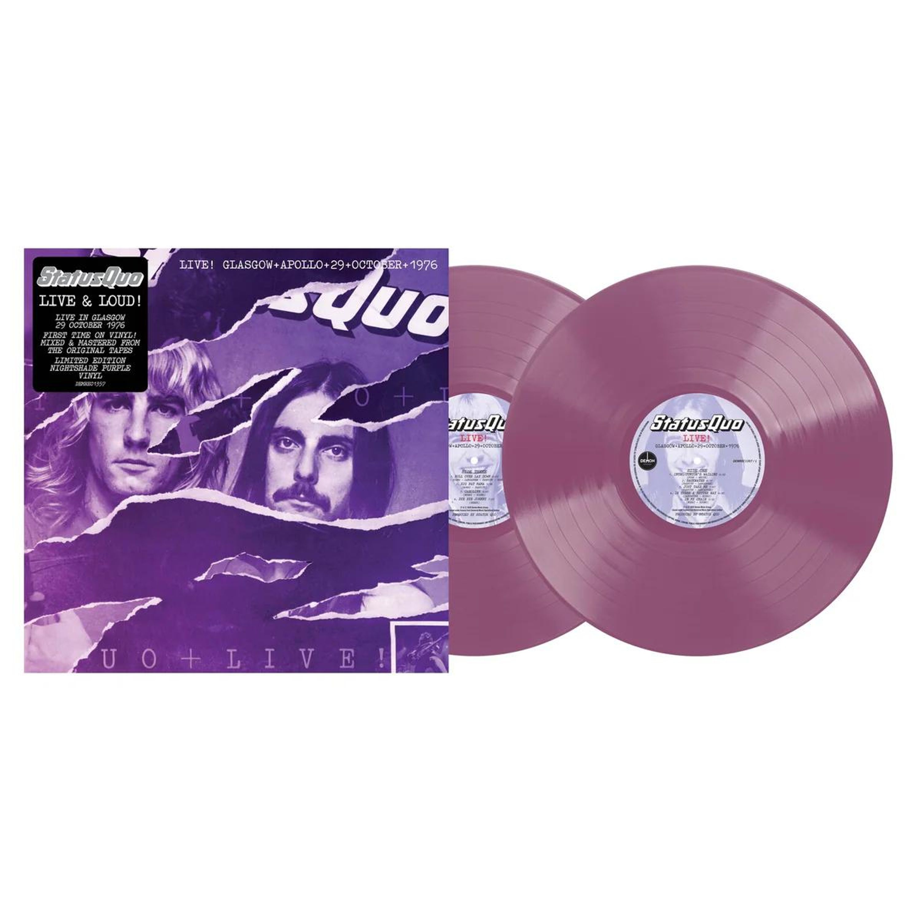 Vinyl Status Quo - 29TH OCTOBER 1976 LIVE!