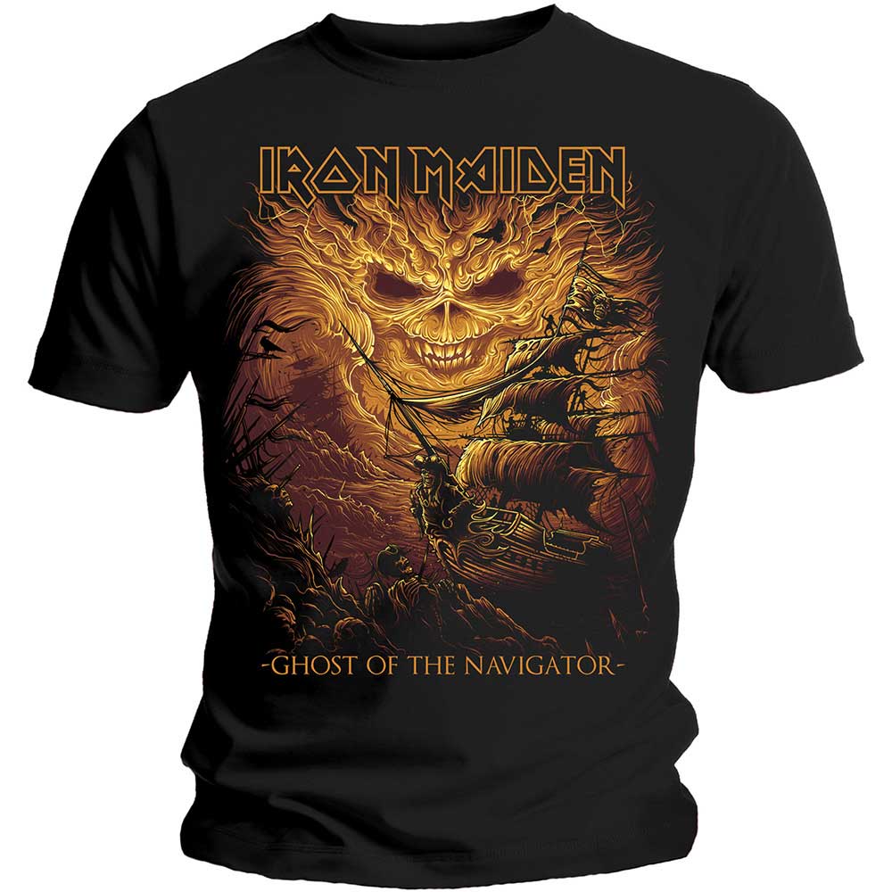 Tričko Iron Maiden - Ghost of the Navigator, Unisex,Čierna,S