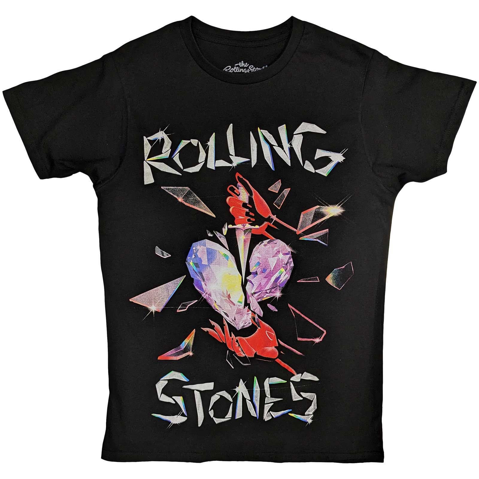Tričko The Rolling Stones - Hackney Diamonds Heart, Unisex,Čierna,XXL