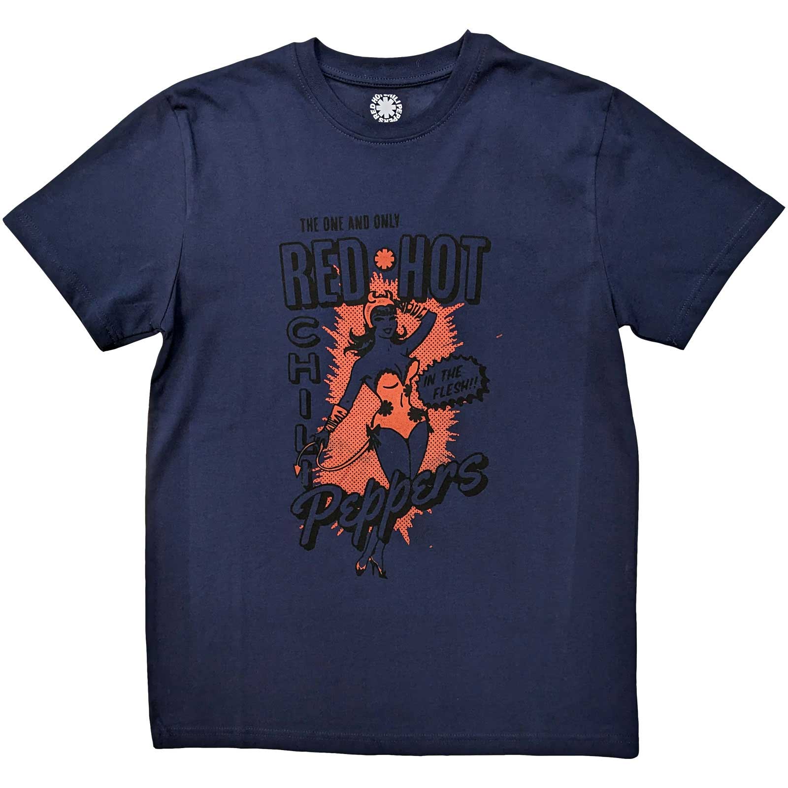 Tričko Red hot chili peppers - In The Flesh, Unisex,Modrá,XXL
