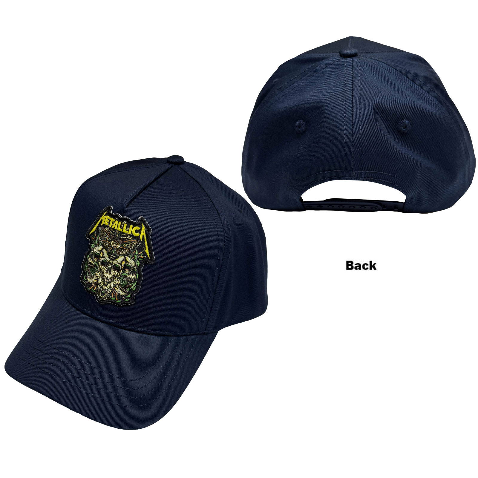 Šiltovka Metallica - Moth Into Flame, Unisex,Modrá,Univerzálna