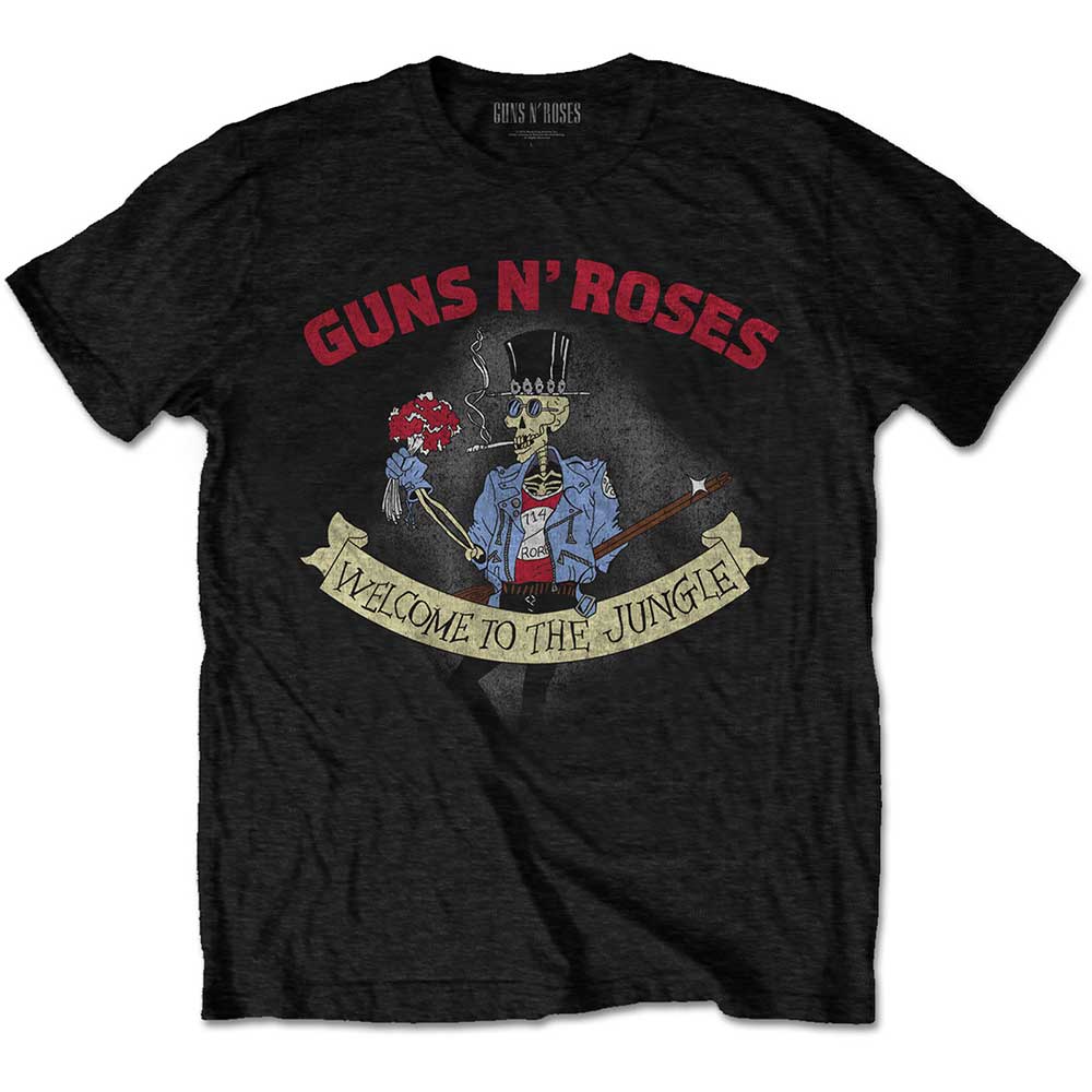Tričko Guns N’ Roses - Skeleton Vintage, Unisex,Čierna,XXL