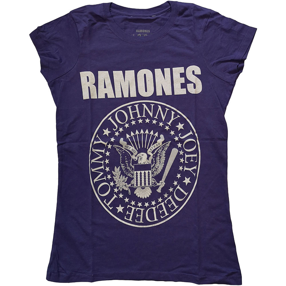 Tričko Ramones - Presidential Seal, Žena,Fialová,XS