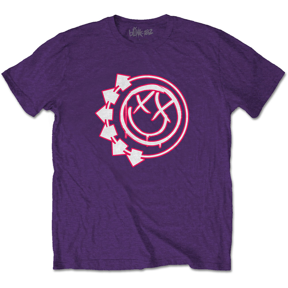 Tričko Blink 182 - Six Arrow Smiley, Unisex,Fialová,XXL