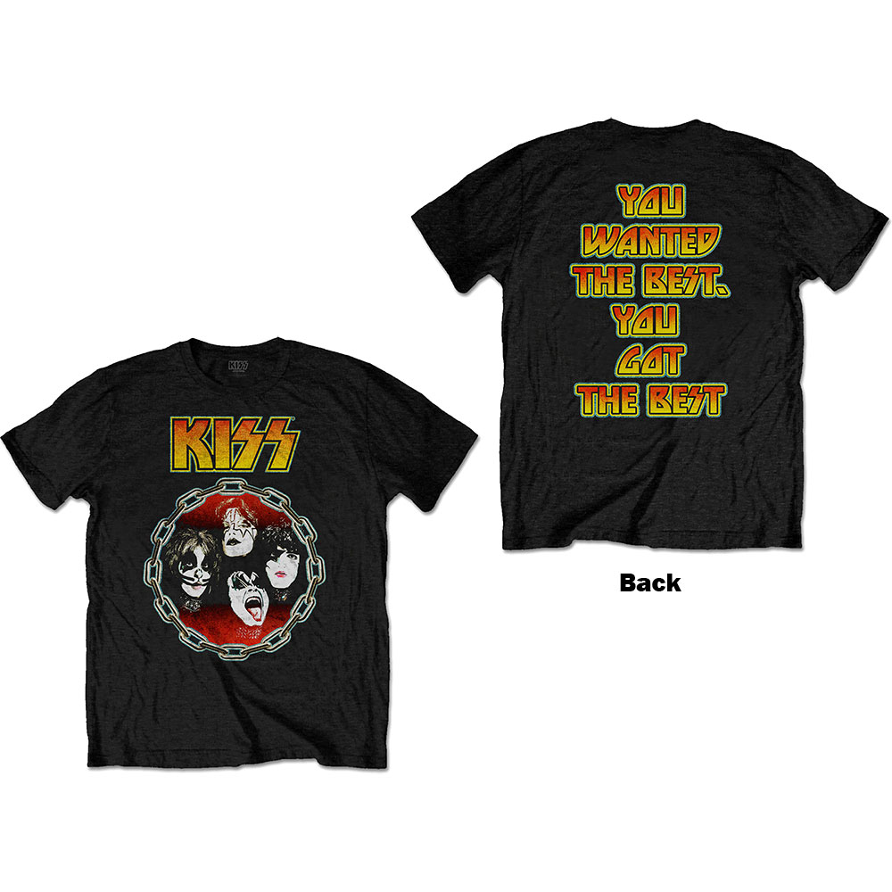Tričko Kiss - You Wanted The Best, Unisex,Čierna,XXL
