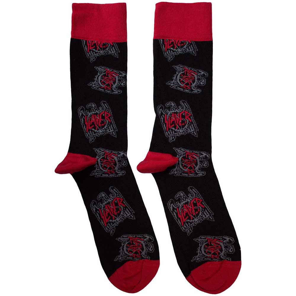Ponožky Slayer - Eagle Crest Pattern, Unisex,Čierna,UK 7 - 11