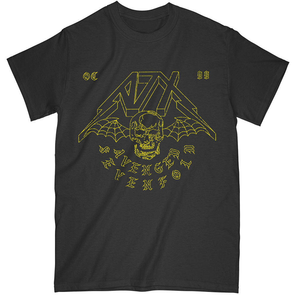 Tričko Avenged Sevenfold A7X - Webbed Wings, Unisex,Čierna,XXL