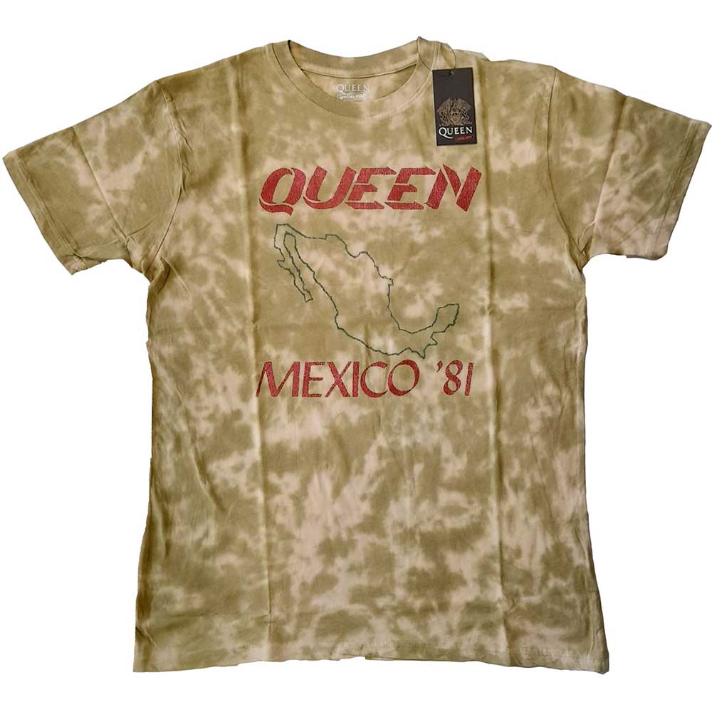 Tričko Queen - Mexico '81, Unisex,Natural,XXL