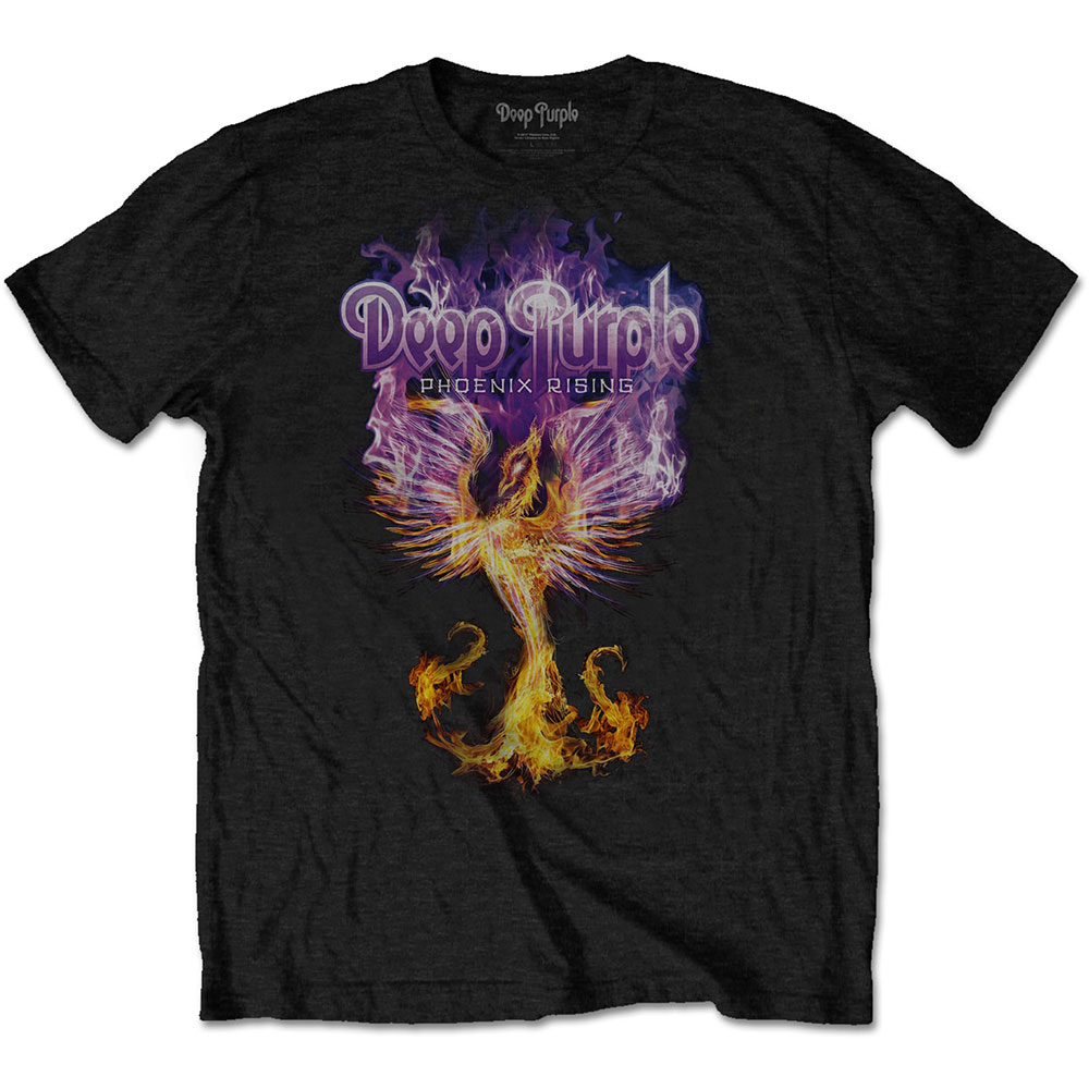 Tričko Deep Purple - Phoenix Rising, Unisex,Čierna,XXL
