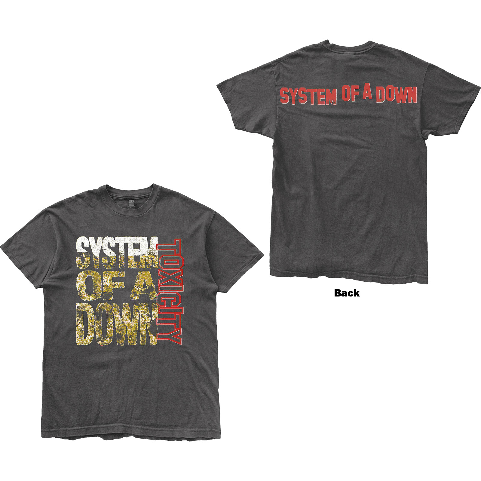 Tričko System of a Down - Toxicity Stack, Unisex,Šedá,XXL