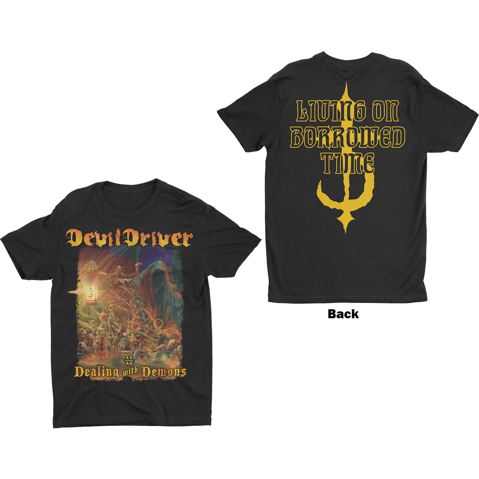 Tričko DevilDriver - Borrowed, Unisex,Čierna,XL