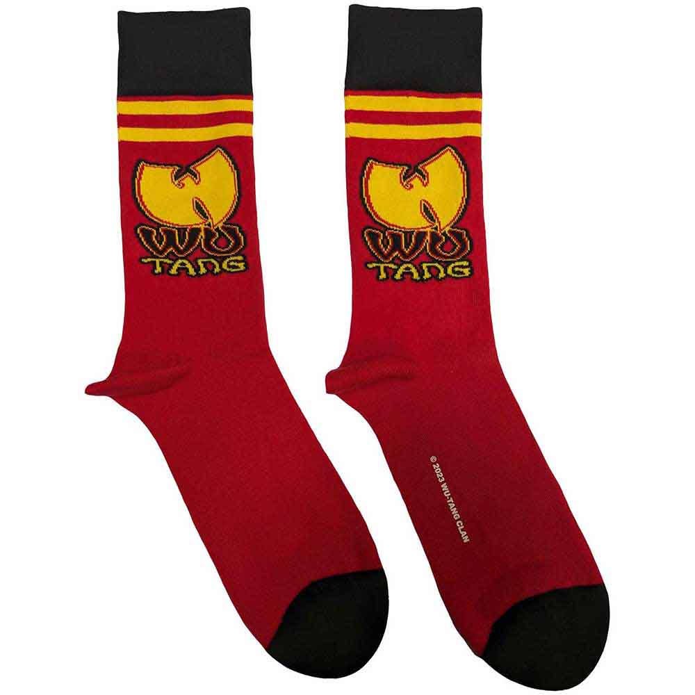 Ponožky Wu-Tang Clan - Wu-Tang Stripes, Unisex,Červená,UK 7 - 11