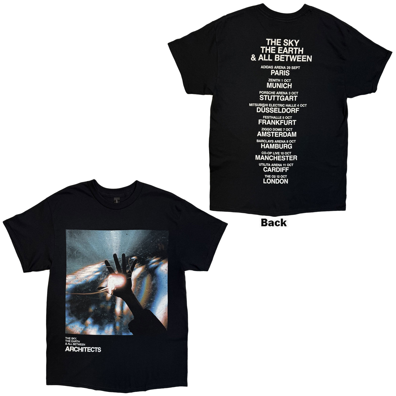 Tričko Architects - TSTE & AB EU Tour October 25, Unisex,Čierna,XXL