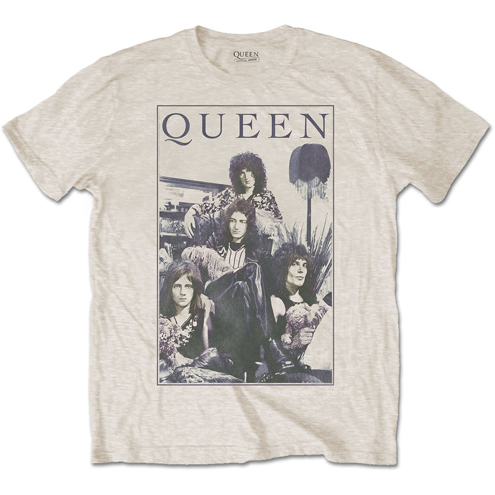 Tričko Queen - Vintage Frame, Unisex,Natural,XXL