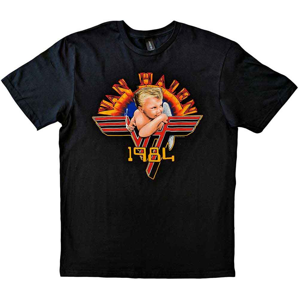 Tričko Van Halen - Cherub '84, Unisex,Čierna,XXL