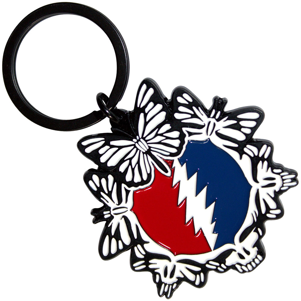 Kľúčenka Grateful Dead - Steal Your Face Butterflies