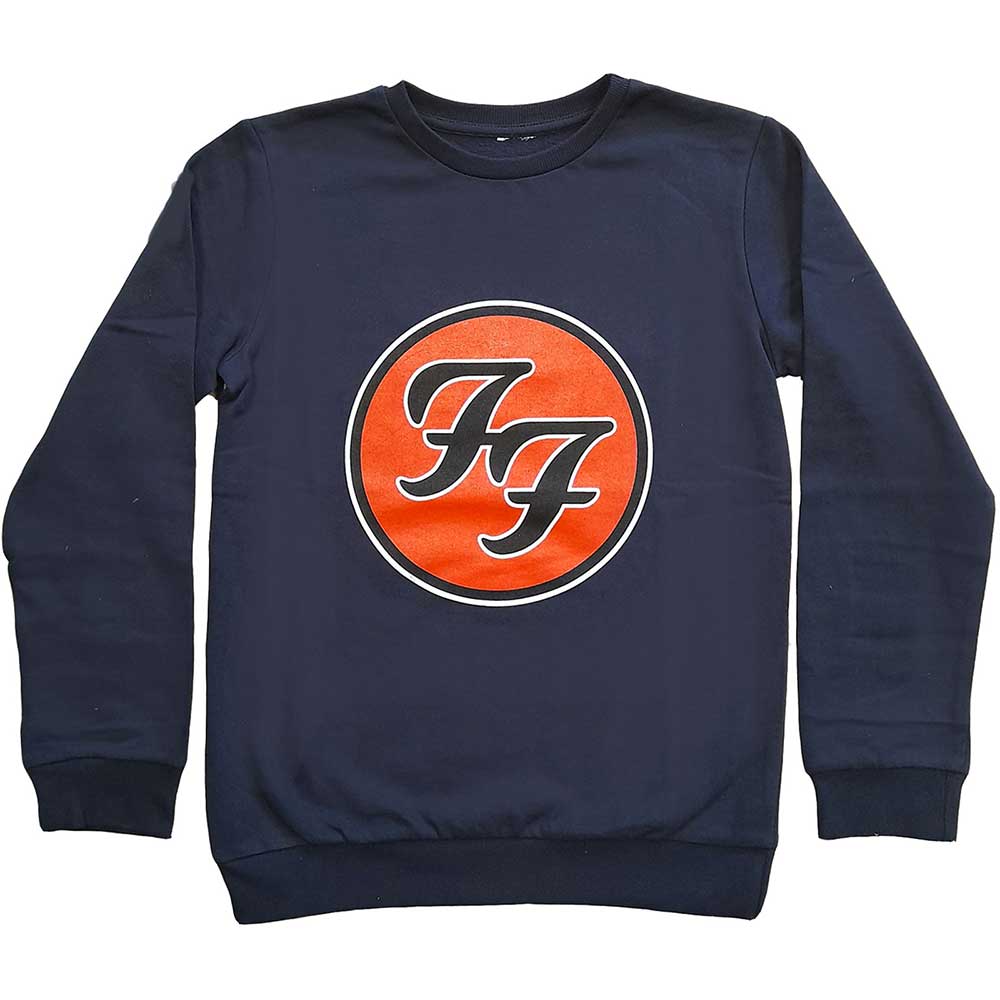 Crewneck Foo Fighters - FF Logo, Dieťa,Modrá,7 – 8 rokov