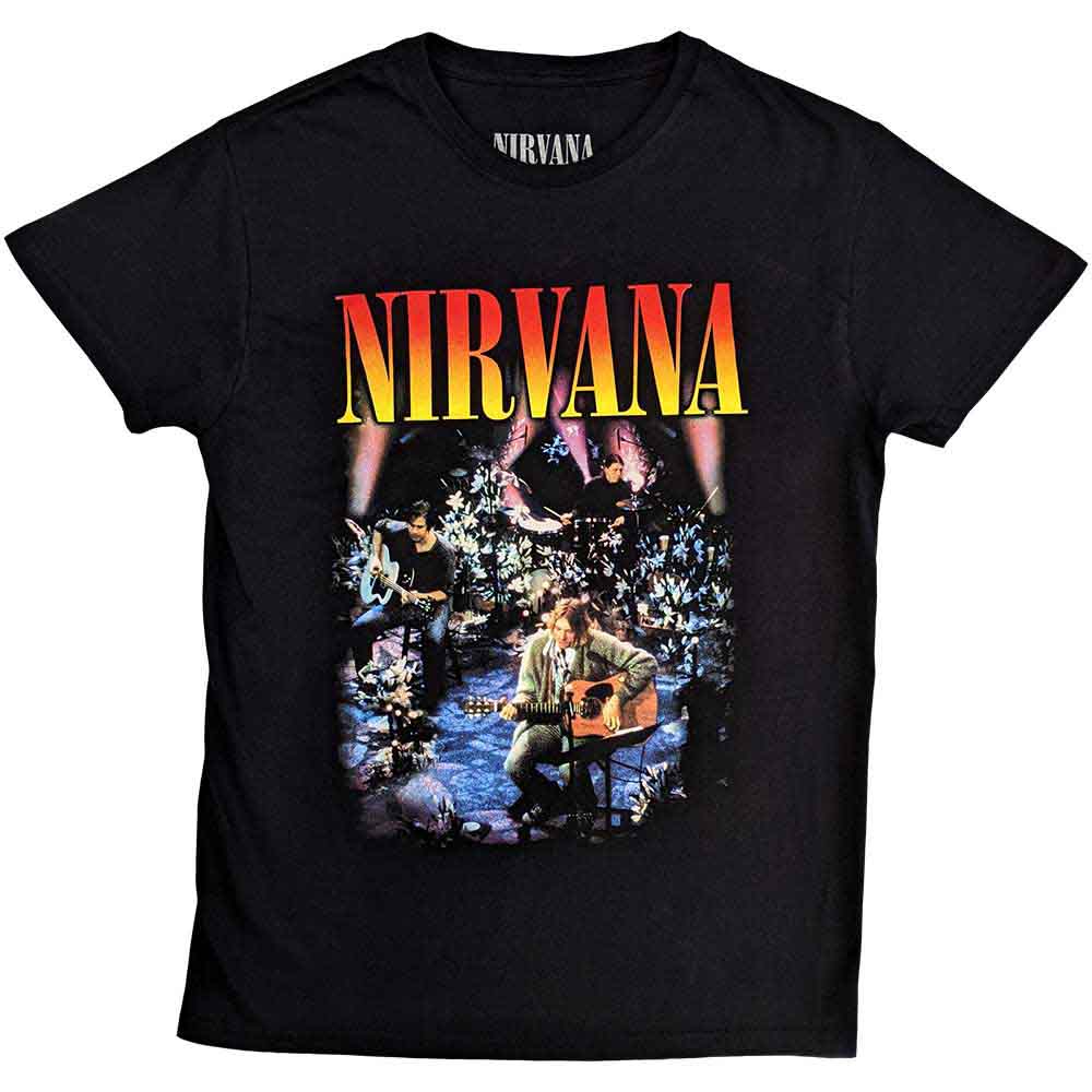 Tričko Nirvana - Unplugged Photo, Unisex,Čierna,XXL