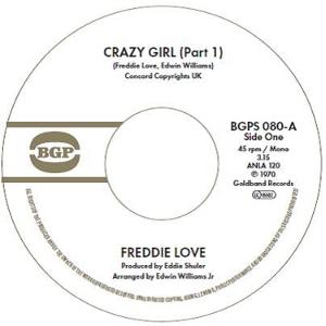 Vinyl Freddie Love - 7-CRAZY GIRL (PART 1) / CRAZY GIRL (PART 2)