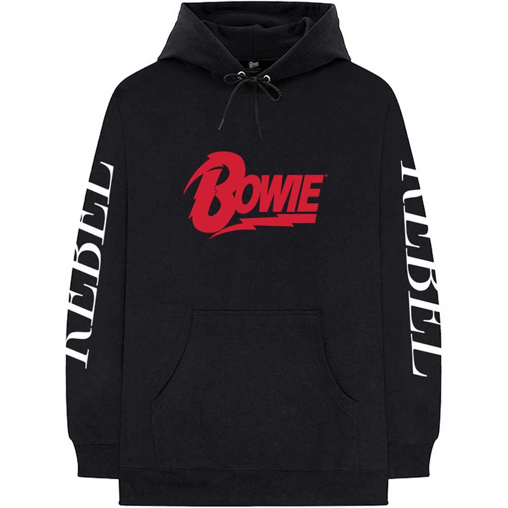 Mikina David Bowie - Rebel Rebel, Unisex,Čierna,XL