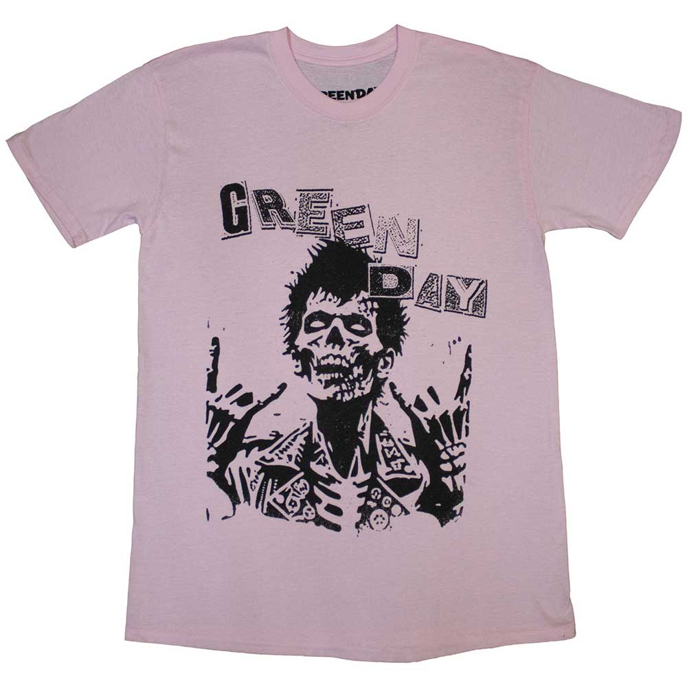 Tričko Green Day - Savior Zombie, Unisex,Ružová,L