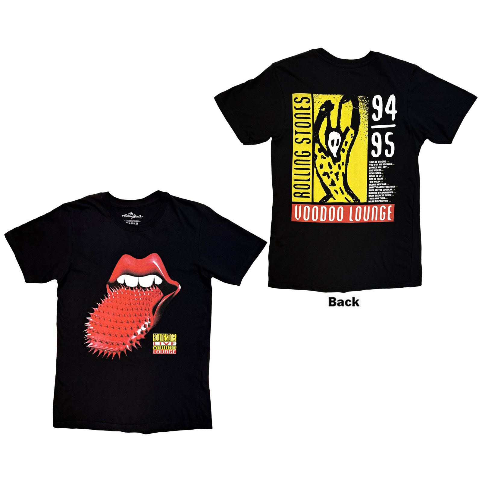 Tričko The Rolling Stones - Live Voodoo Lounge Tongue, Unisex,Čierna,XXL