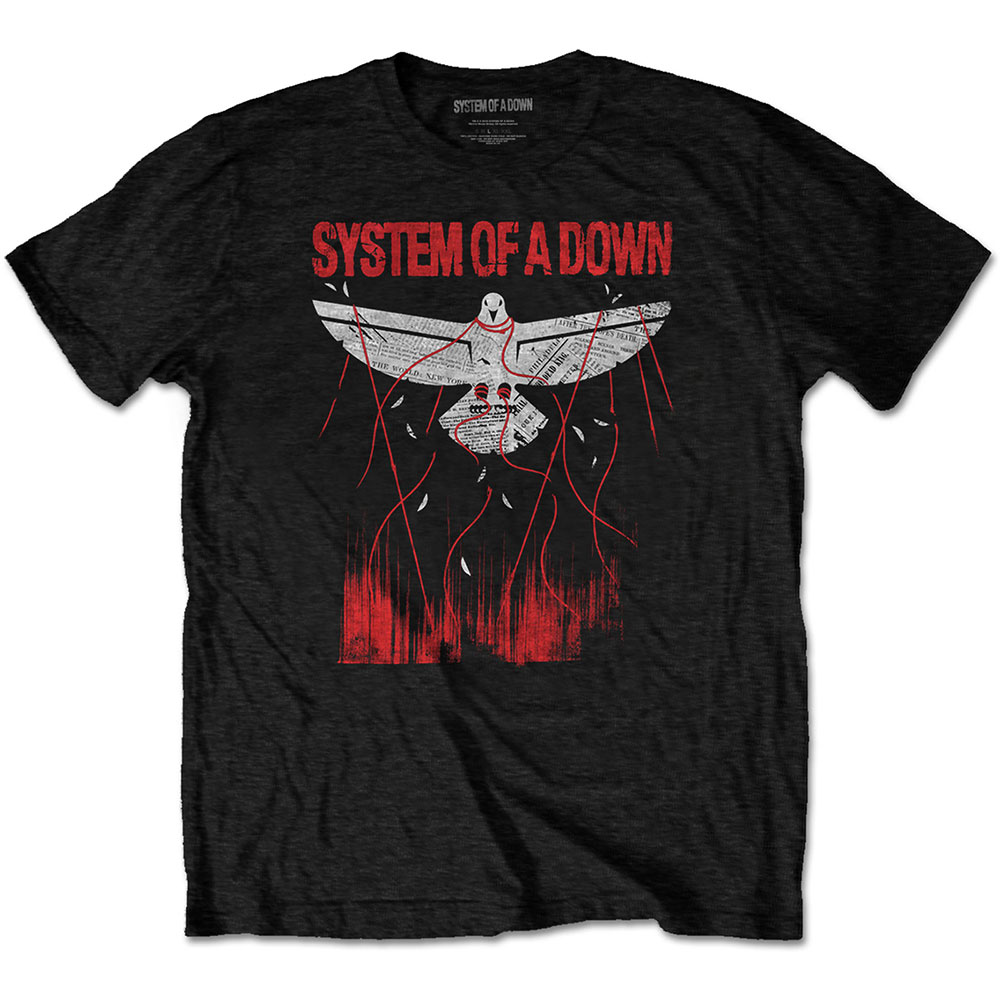 Tričko System of a Down - Dove Overcome, Unisex,Čierna,XXL