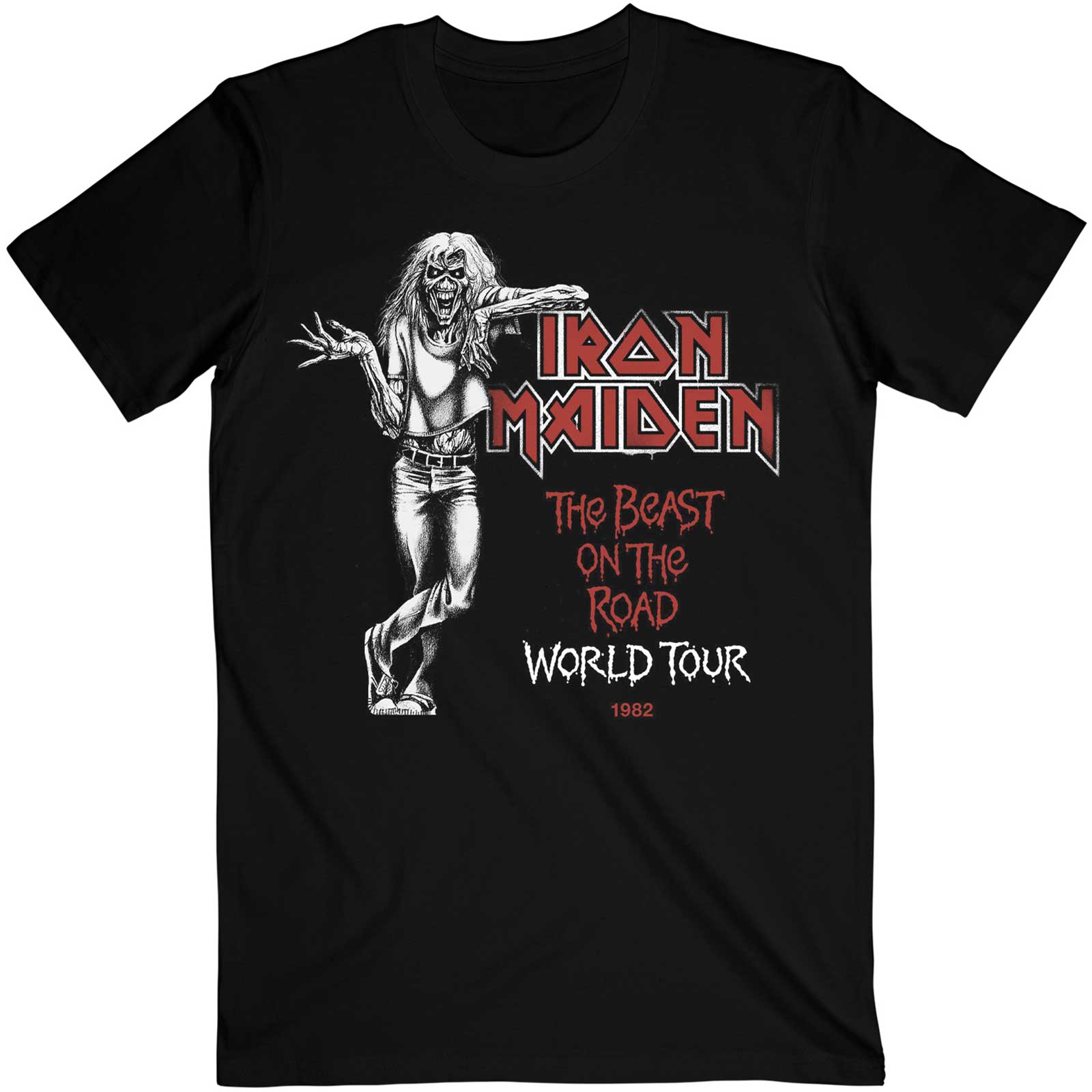 Tričko Iron Maiden - Beast Over Hammersmith World Tour '82, Unisex,Čierna,XXL