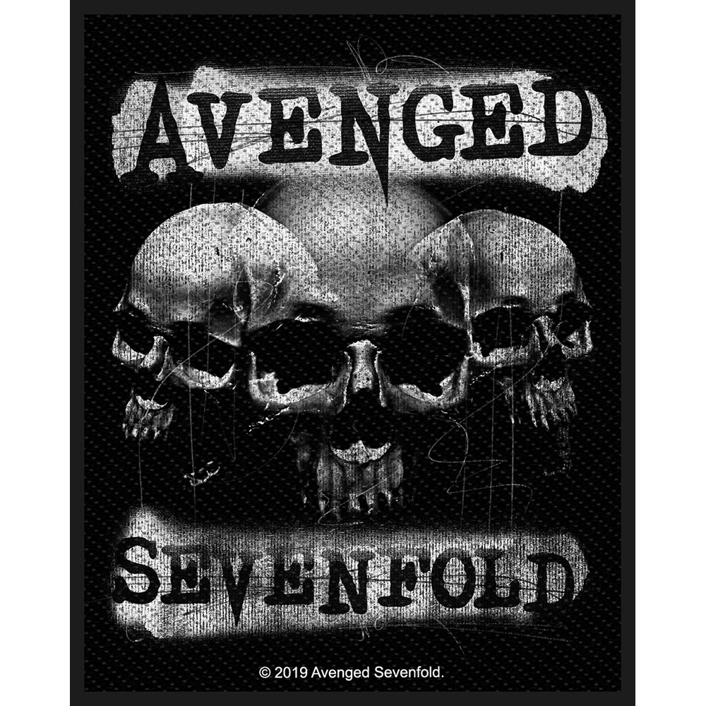 Nažehlovačka Avenged Sevenfold A7X - 3 Skulls