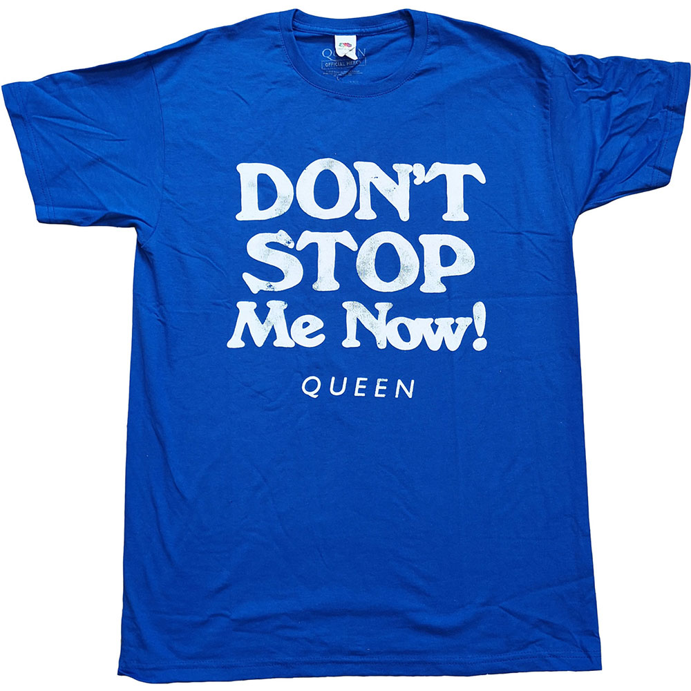 Tričko Queen - Don't Stop Me Now, Unisex,Modrá,XXL