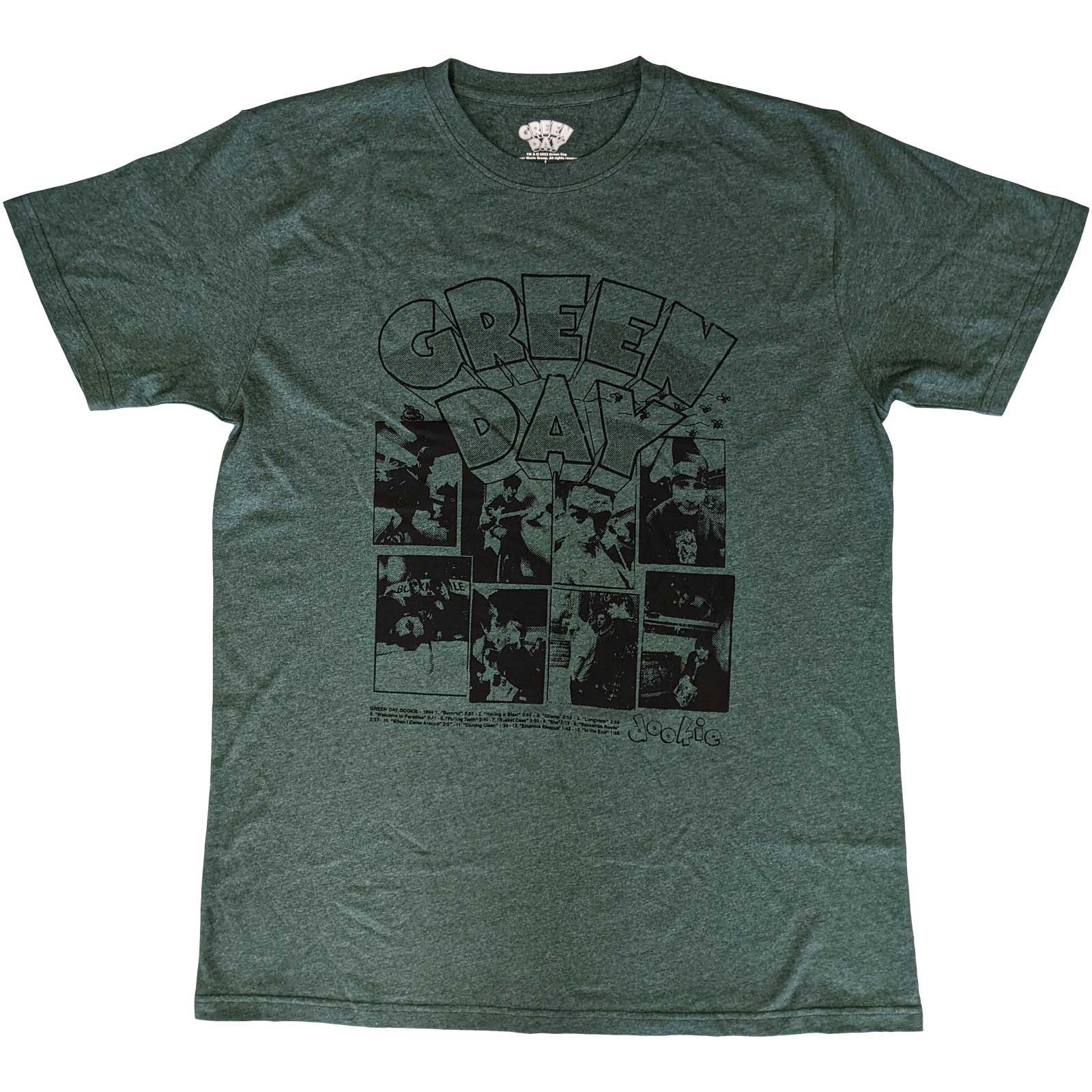 Tričko Green Day - Dookie Frames, Unisex,Zelená,XXL