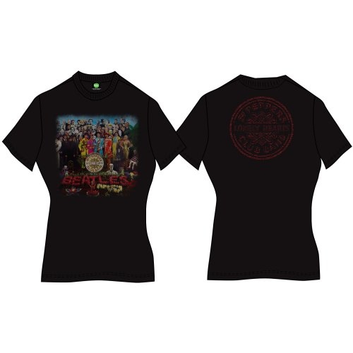 Tričko The Beatles - Sgt Pepper, Žena,Čierna,XXL