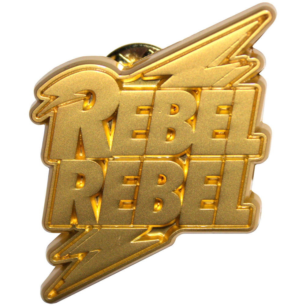 Odznak David Bowie - Rebel Rebel Gold