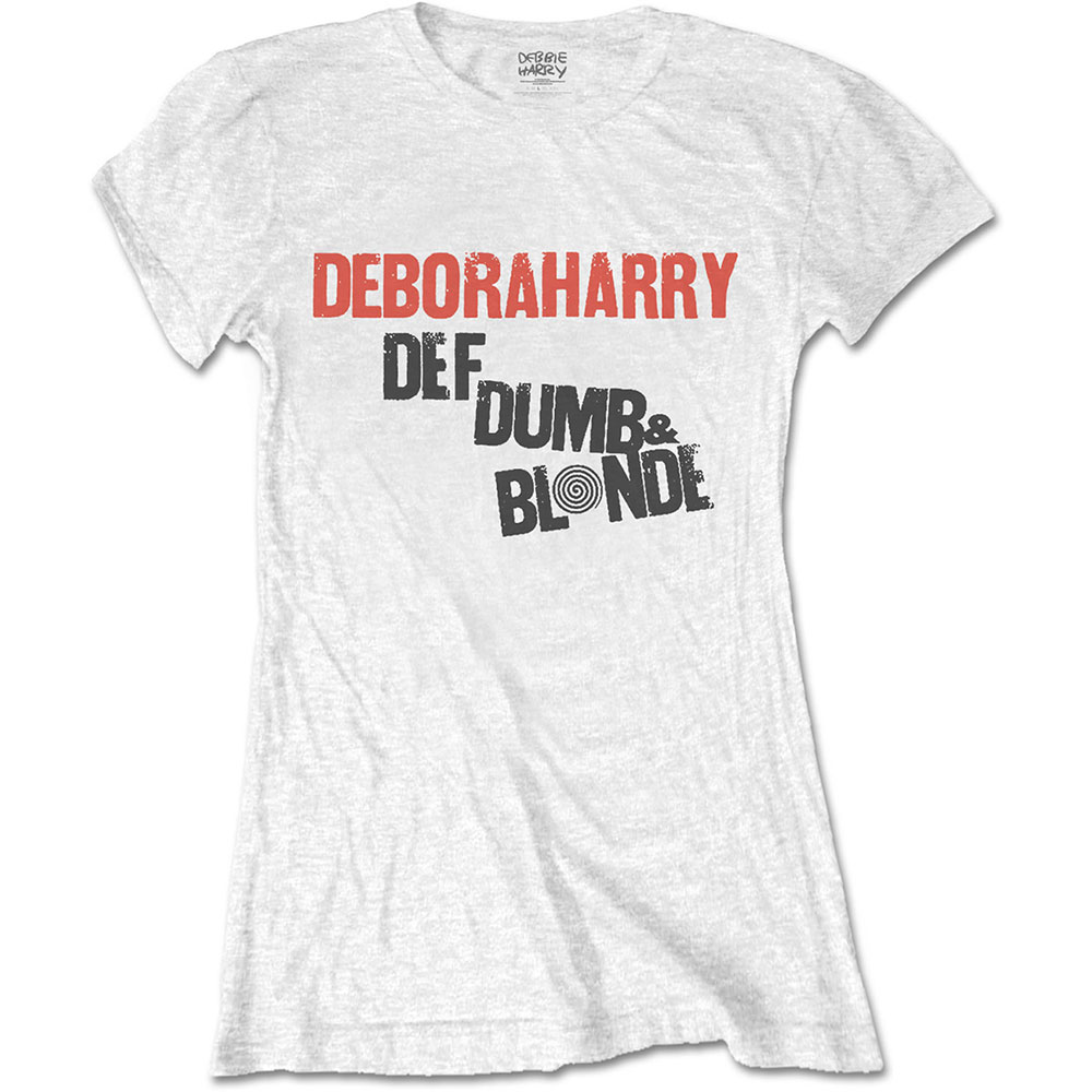 Tričko Debbie Harry - Def, Dumb & Blonde, Žena,Biela,XXL