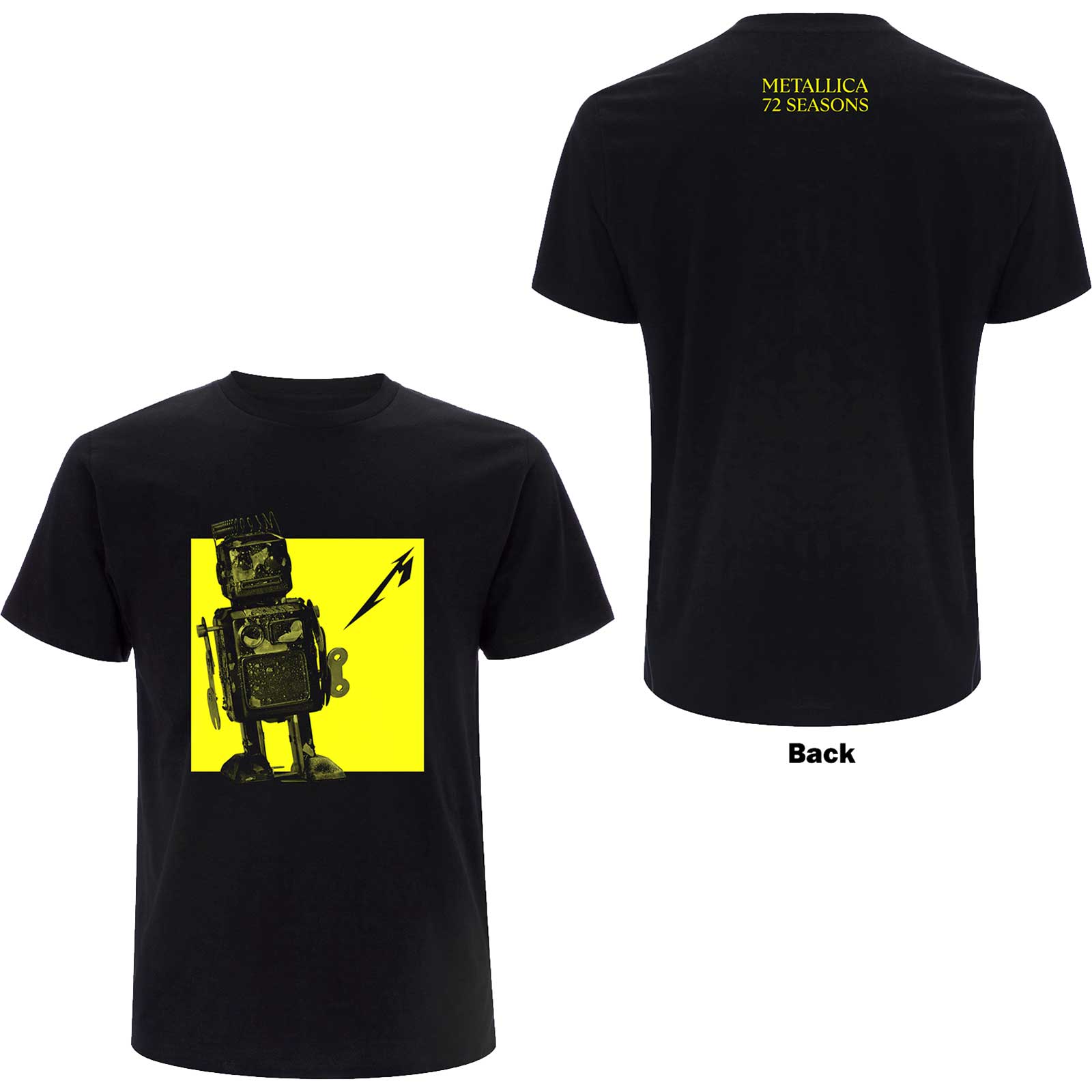 Tričko Metallica - 72 Seasons Burnt Robot, Unisex,Čierna,XXL