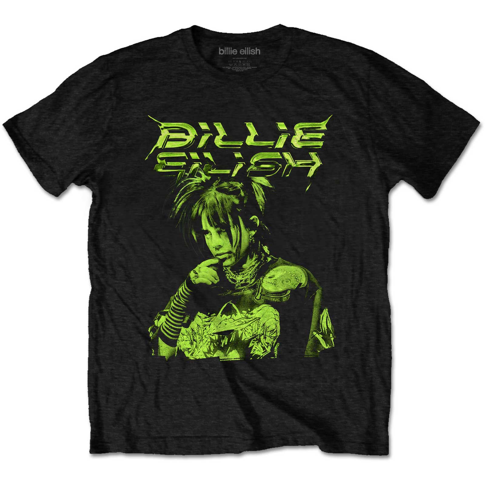 Tričko Billie Eilish - Illustration, Unisex,Čierna,L