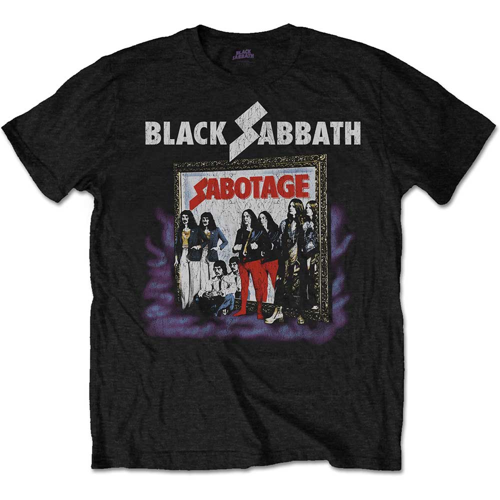 Tričko Black Sabbath - Sabotage Vintage, Unisex,Čierna,XXL