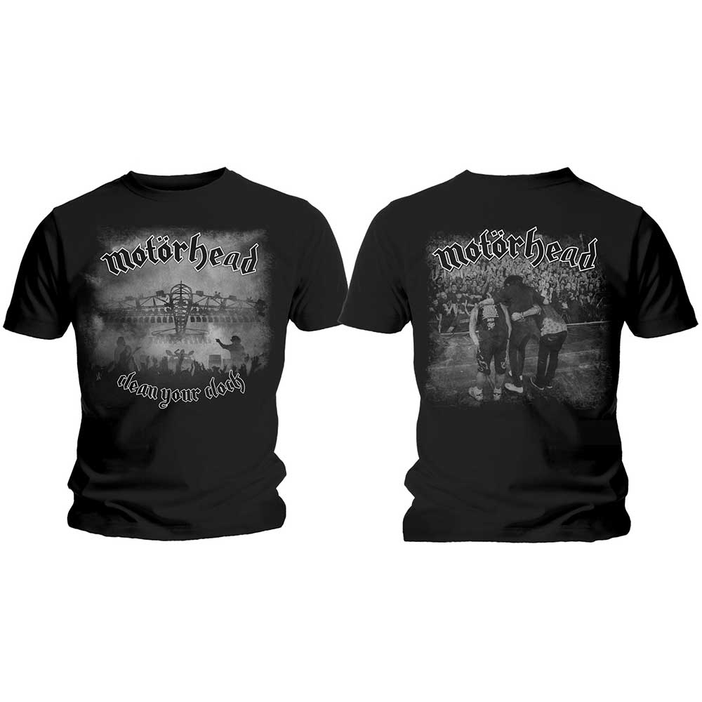 Tričko Motörhead - Clean Your Clock B&W, Unisex,Čierna,XL