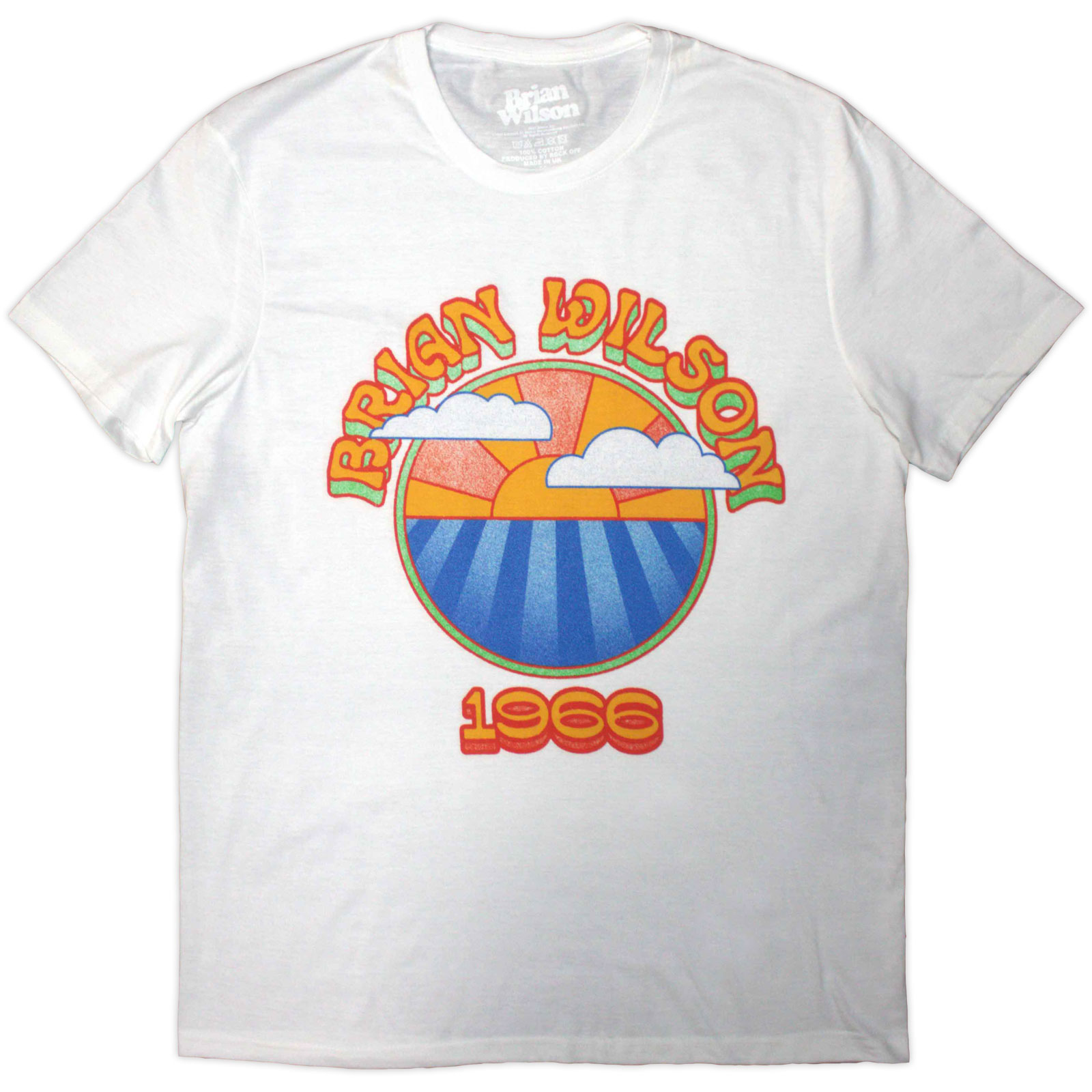 Tričko Brian Wilson - Sunrise 1966, Unisex,Biela,XXL