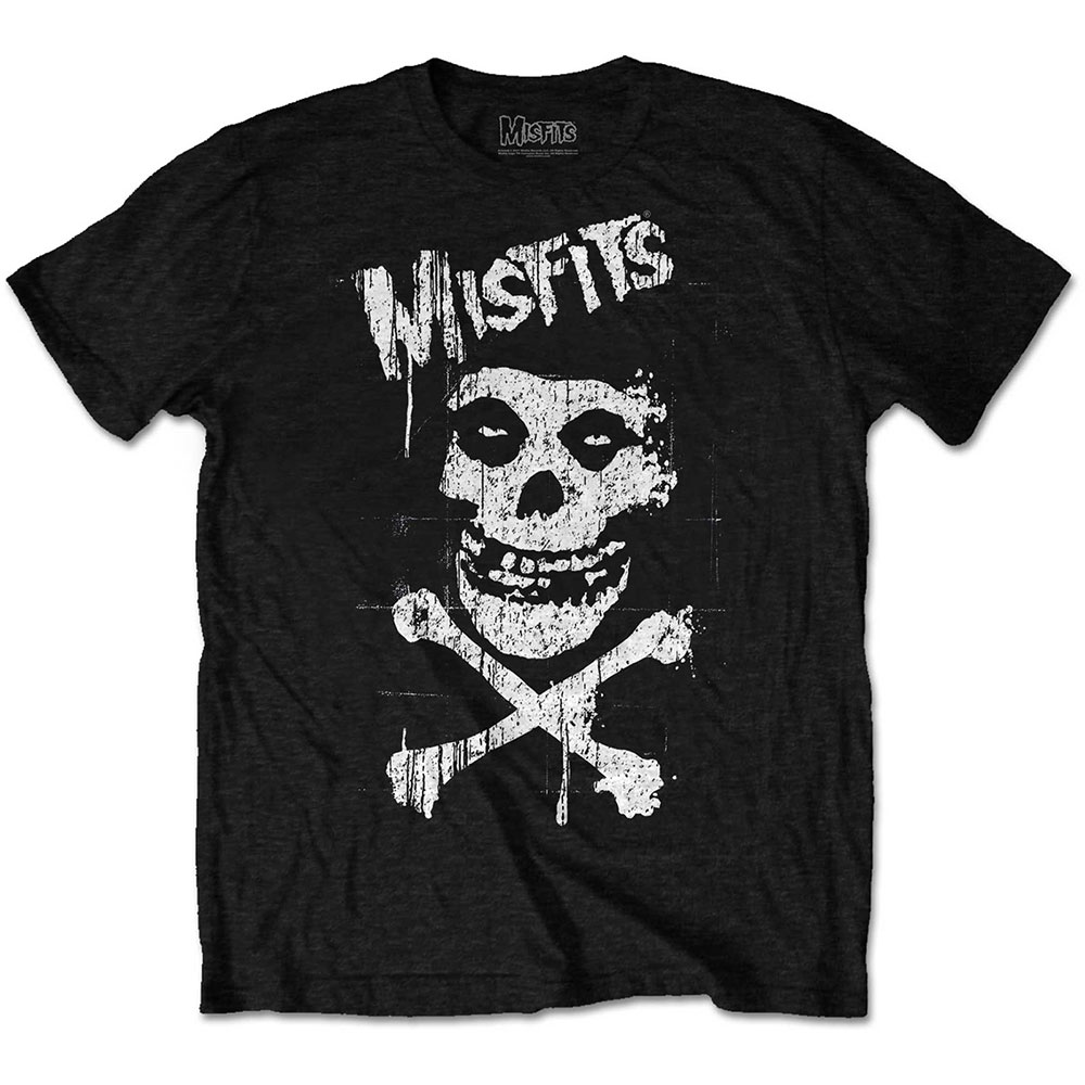 Tričko Misfits - Cross Bones, Unisex,Čierna,XXL